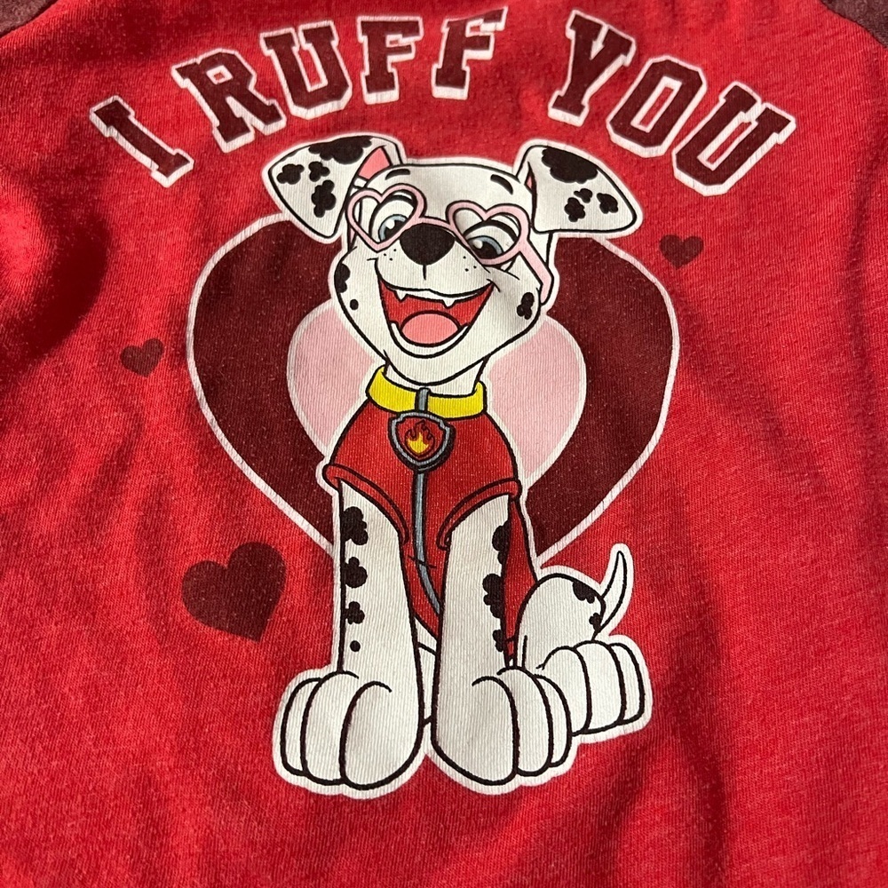 3T Paw Patrol Short Sleeved T-shirt I Ruff You